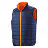 Bodywarmer matelassé réversible haute visibilité ambulancier