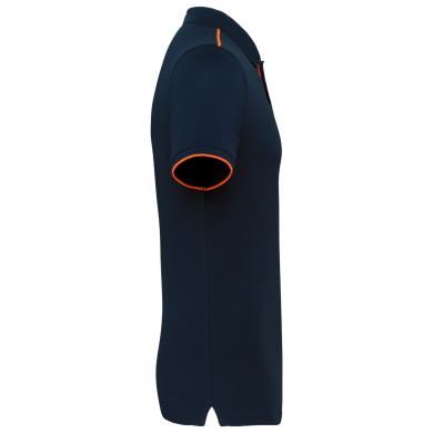 Polo contrasté ambulancier homme | Sanipod