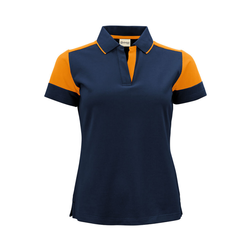 Polo femme prime bi-colore ECO-RESPONSABLE | Sanipod