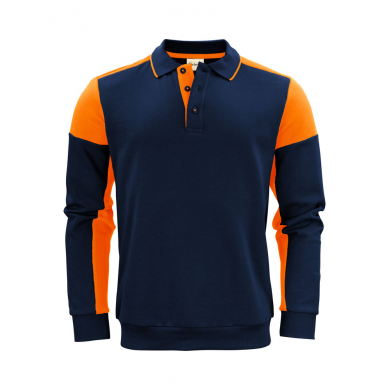 Sweat col polo prime bi-colore ECO-RESPONSABLE| Sanipod