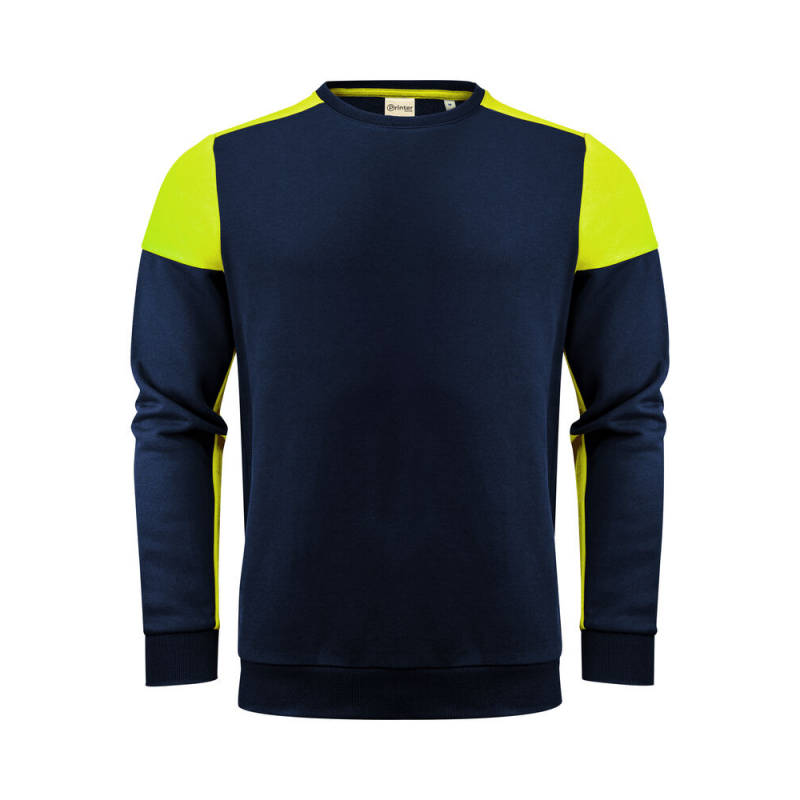 Sweat col rond prime bi-colore ECO-RESPONSABLE| Sanipod