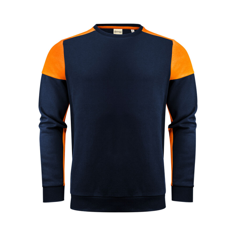 Sweat col rond prime bi-colore ECO-RESPONSABLE| Sanipod