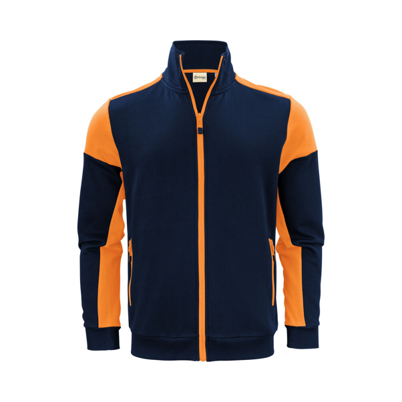 Veste sweat homme prime bicolore ECO-RESPONSABLE | Sanipod