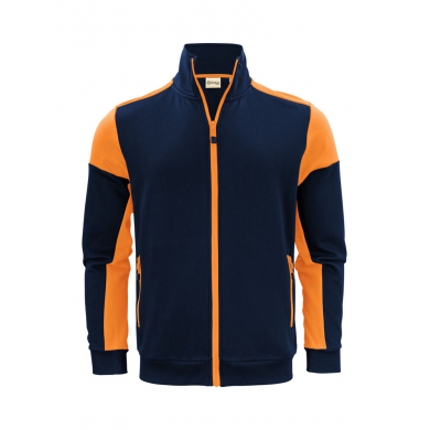 Veste sweat homme prime bicolore ECO-RESPONSABLE | Sanipod