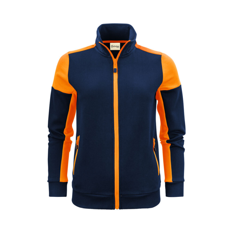 Veste sweat femme prime bicolore ECO-RESPONSABLE | Sanipod